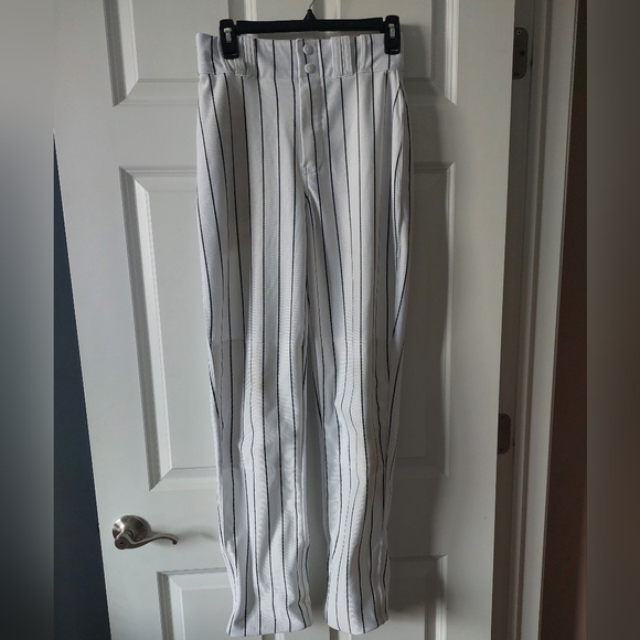 CHAMPRO MVP Pantalon De Baseball Homme Bas Ouvert, Blanc Avec